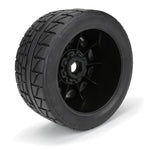 PRO1020511 PRO-LINE 1/6 Menace HP BELTED F/R 5.7” Tires MTD 24mm Black Raid 8x48 Hex (2)-WHEELS AND TIRES-Mike's Hobby