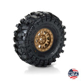 PRO1021315 Pro-Line 1/10 Limited Edition Mickey Thompson Baja Pro X G8 1.9" Crawler Tires Mounted 12mm Bronze Impulse (2)-WHEELS AND TIRES-Mike's Hobby