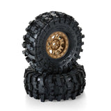 PRO1021315 Pro-Line 1/10 Limited Edition Mickey Thompson Baja Pro X G8 1.9" Crawler Tires Mounted 12mm Bronze Impulse (2)-WHEELS AND TIRES-Mike's Hobby