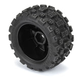 PRO1024110 Pro-Line 1/18 Badlands MX 1.85" F/R MTD 12mm Black Raid: Granite GROM-WHEELS AND TIRES-Mike's Hobby