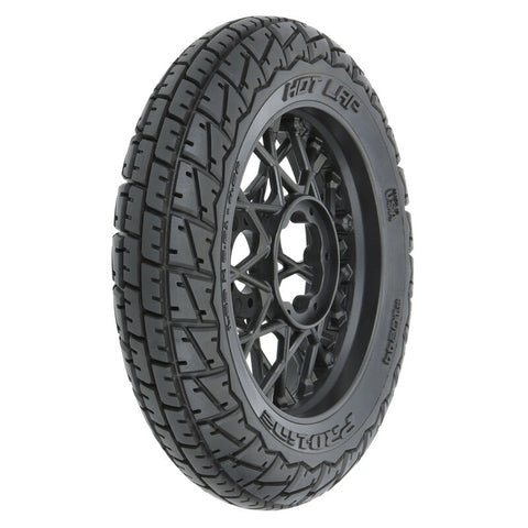PRO1024410 Pro-Line 1/4 Hot Lap MX S3 Front Tire MTD Black Supermoto Wheel: Promoto-MX-WHEELS AND TIRES-Mike's Hobby