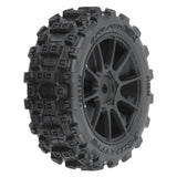 PRO1024610 PRO-LINE Badlands MX 1.9" Buggy Tires MTD Mach-10 Black Wheels: Typhon GROM-WHEELS AND TIRES-Mike's Hobby