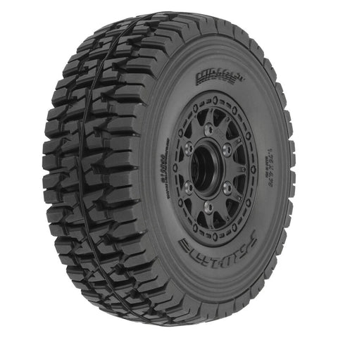 PRO1024811 Pro-Line 1/10 Mirage TT F/R 2.2"/3.0" 12mm & 14mm Black Raid Wheels (2)-WHEELS AND TIRES-Mike's Hobby
