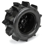 PRO1024910 Pro-Line 1/10 Sand Paw HP BELTED F/R 2.8" MT Tires MTD 12/14mm Black Raid (2)-WHEELS AND TIRES-Mike's Hobby