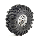 PRO1025110 Pro-Line 1/30 Baja Pro X Front/Rear Mounted Chrome Beast Tires (4): Axial SCX30-WHEELS AND TIRES-Mike's Hobby