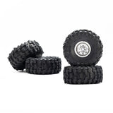 PRO1025110 Pro-Line 1/30 Baja Pro X Front/Rear Mounted Chrome Beast Tires (4): Axial SCX30-WHEELS AND TIRES-Mike's Hobby