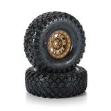PRO1025415 Pro-Line 1/10 Limited Edition Aztek G8 1.9" Crawler Tires Mounted 12mm Bronze Impulse (2)-WHEELS AND TIRES-Mike's Hobby