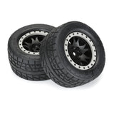 PRO1025613 PRO-LINE 1/5 Menace HP BELTED Pro-Loc F/R X-MAXX MTD 24mm Blk/Gry Impulse (2)-WHEELS AND TIRES-Mike's Hobby