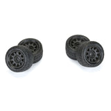 PRO1028710 1/18 Menace F/R Street Tires MTD 12mm Black Raid (4): Granite GROM-WHEELS AND TIRES-Mike's Hobby