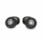 PRO1028810 Pro-Line Flat Iron Front/Rear Tires Mounted 12mm Hex Chrome Diablo (4): TYPHON GROM-WHEELS AND TIRES-Mike's Hobby