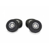 PRO1028810 Pro-Line Flat Iron Front/Rear Tires Mounted 12mm Hex Chrome Diablo (4): TYPHON GROM-WHEELS AND TIRES-Mike's Hobby