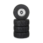 PRO1028810 Pro-Line Flat Iron Front/Rear Tires Mounted 12mm Hex Chrome Diablo (4): TYPHON GROM-WHEELS AND TIRES-Mike's Hobby