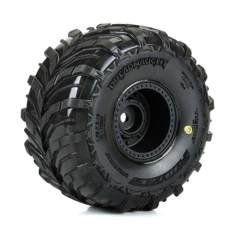 PRO1030010 Dreadnaught Mounted Black Wheel F/R (4) for ARRMA GORGON/QUAKE GROM-WHEELS AND TIRES-Mike's Hobby