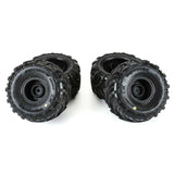 PRO1030010 Dreadnaught Mounted Black Wheel F/R (4) for ARRMA GORGON/QUAKE GROM-WHEELS AND TIRES-Mike's Hobby