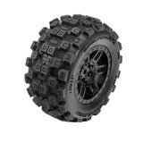 PRO1030110 Badlands Front/Rear Tires MTD 12mm Black Split Six (2): ARRMA MINI KRATON-WHEELS AND TIRES-Mike's Hobby
