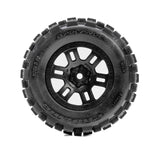 PRO1030110 Badlands Front/Rear Tires MTD 12mm Black Split Six (2): ARRMA MINI KRATON-WHEELS AND TIRES-Mike's Hobby