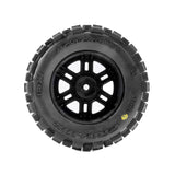 PRO1030110 Badlands Front/Rear Tires MTD 12mm Black Split Six (2): ARRMA MINI KRATON-WHEELS AND TIRES-Mike's Hobby
