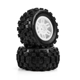 PRO1030113 Pro-Line Racing 1/16 Badlands MX Front/Rear MT Tires Mounted 12mm White Split Six (2): ARRMA MINI KRATON
