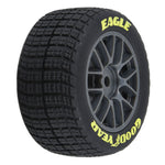 PRO1030310 Pro-Line 1/12 Goodyear Eagle Dirt Tire F/R MTD Gray Wheels (4): Losi NASCAR-WHEELS AND TIRES-Mike's Hobby