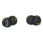 PRO1030310 Pro-Line 1/12 Goodyear Eagle Dirt Tire F/R MTD Gray Wheels (4): Losi NASCAR-WHEELS AND TIRES-Mike's Hobby