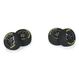 PRO1030310 Pro-Line 1/12 Goodyear Eagle Dirt Tire F/R MTD Gray Wheels (4): Losi NASCAR-WHEELS AND TIRES-Mike's Hobby
