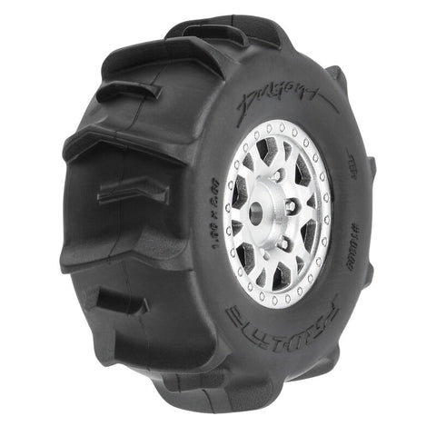 PRO1030910 Pro-Line 1/16 Dumont F/R Tires MTD 12mm Black Impulse (4): Mojave GROM-WHEELS AND TIRES-Mike's Hobby
