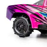 PRO1030911 Pro-Line Racing 1/16 Dumont Front/Rear Paddle Tires Mounted 12mm Black Split Six (4): ARRMA MOJAVE GROM