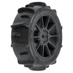 PRO1031010 Pro-Line 1/14 Dumont F/R Tires MTD 12mm Black Mach-10 (4): Typhon GROM-WHEELS AND TIRES-Mike's Hobby