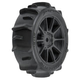 PRO1031010 Pro-Line 1/14 Dumont F/R Tires MTD 12mm Black Mach-10 (4): Typhon GROM-WHEELS AND TIRES-Mike's Hobby