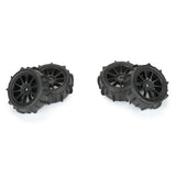 PRO1031010 Pro-Line 1/14 Dumont F/R Tires MTD 12mm Black Mach-10 (4): Typhon GROM-WHEELS AND TIRES-Mike's Hobby