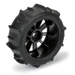 PRO1031010 Pro-Line 1/14 Dumont F/R Tires MTD 12mm Black Mach-10 (4): Typhon GROM-WHEELS AND TIRES-Mike's Hobby