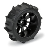PRO1031010 Pro-Line 1/14 Dumont F/R Tires MTD 12mm Black Mach-10 (4): Typhon GROM-WHEELS AND TIRES-Mike's Hobby