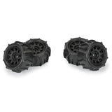 PRO1031110 Pro-Line 1/18 Dumont F/R Tires MTD 12mm Black Raid (4): Granite GROM-WHEELS AND TIRES-Mike's Hobby