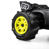 PRO1031212 Pro-Line Racing 1/16 Dumont Front/Rear Paddle Tires Mounted 12mm Yellow Split Six (2): ARRMA MINI KRATON