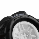 PRO1031213 Pro-Line Racing 1/16 Dumont Front/Rear Paddle Tires Mounted 12mm White Split Six (2): ARRMA MINI KRATON