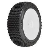 PRO1031713 PRO-LINE 1/14 Hole Shot 3.0 F/R Tire MTD 12mm White Velocity (4): Typhon GROM-WHEELS AND TIRES-Mike's Hobby