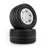 PRO1034513 Pro-Line Racing 1/16 Menace Front/Rear Street Tires Mounted 12mm White Split Six (2): ARRMA MINI KRATON