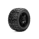 PRO1034610 PRO-LINE Jaeger Front/Rear MT Tires MTD 12mm Black Split Six (2): ARRMA MINI KRATON-WHEELS AND TIRES-Mike's Hobby
