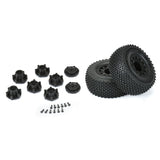 PRO116912 Pro-Line 1/10 Gladiator M3 Front/Rear 2.2"/3.0" SC Mounted 12mm Blk Raid (2)-WHEELS AND TIRES-Mike's Hobby