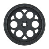 PRO278203 Pro-Line 1/10 Showtime Front 2.2" 12mm Sprint Car Wheels (2) Black-WHEELS AND TIRES-Mike's Hobby