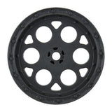 PRO278303 Pro-Line 1/10 Showtime Rear 2.2" 12mm Sprint Car Wheels (2) Black-WHEELS AND TIRES-Mike's Hobby