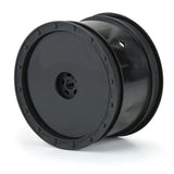 PRO278303 Pro-Line 1/10 Showtime Rear 2.2" 12mm Sprint Car Wheels (2) Black-WHEELS AND TIRES-Mike's Hobby