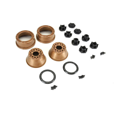 PRO281107 Pro-Line Limited Edition Raid Bead-Loc F/R 2.2"/3.0" 12 & 14mm SC Wheels (2) Black/Bronze-WHEELS AND TIRES-Mike's Hobby