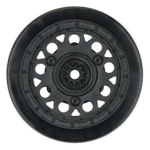 PRO283103 1/10 Showtime 2.2"/3.0" 12mm & 14mm SC Dirt Oval Wheels (2) Black-WHEELS AND TIRES-Mike's Hobby