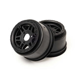 PRO287303 Pro-Line Racing 1/10 Sheriff Dirt Oval Wheels, 12mm Hex, Black (2): Losi Sprint Car (Rear) & Dirt Late Model (Front/Rear)