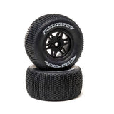 PRO287303 Pro-Line Racing 1/10 Sheriff Dirt Oval Wheels, 12mm Hex, Black (2): Losi Sprint Car (Rear) & Dirt Late Model (Front/Rear)