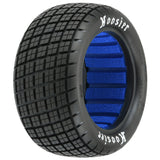 PRO827403 Pro-Line 1/10 Hoosier Angle Block M4 Rear 2.2" Dirt Oval Tires (2)-WHEELS AND TIRES-Mike's Hobby