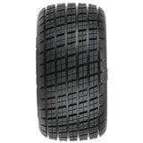 PRO827403 Pro-Line 1/10 Hoosier Angle Block M4 Rear 2.2" Dirt Oval Tires (2)-WHEELS AND TIRES-Mike's Hobby