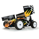 PRO827403 Pro-Line 1/10 Hoosier Angle Block M4 Rear 2.2" Dirt Oval Tires (2)-WHEELS AND TIRES-Mike's Hobby