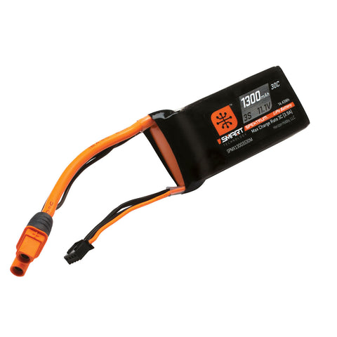 SPMX13003S30M Spektrum 11.1V 1300mAh 3S 30C Smart LiPo Battery: IC3